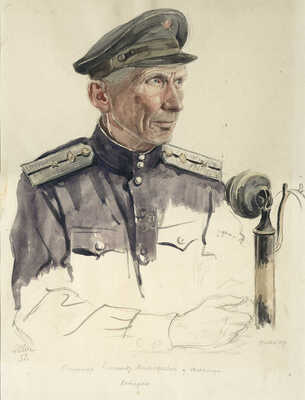 Шипиленко Александр Кузьмич. Оператор Александр Тимофеевич у селектора 